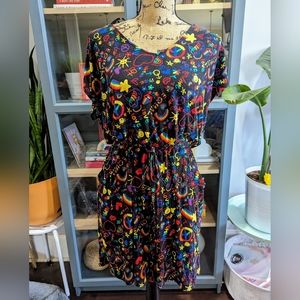 Black Rainbow Pride romper